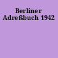 Berliner Adreßbuch 1942