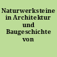 Naturwerksteine in Architektur und Baugeschichte von Berlin