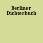 Berliner Dichterbuch