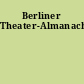 Berliner Theater-Almanach