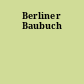Berliner Baubuch