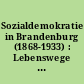 Sozialdemokratie in Brandenburg (1868-1933) : Lebenswege zwischen Aufbruch, Aufstieg und Abgrund