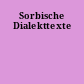 Sorbische Dialekttexte