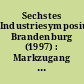 Sechstes Industriesymposium Brandenburg (1997) : Markzugang durch "Konsolidierung im Verbund"