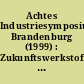 Achtes Industriesymposium Brandenburg (1999) : Zukunftswerkstoff Stahl - Stahlerzeugung, Stahlverarbeitung, Wertschöpfungskette Stahl