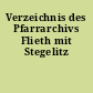 Verzeichnis des Pfarrarchivs Flieth mit Stegelitz