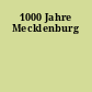 1000 Jahre Mecklenburg