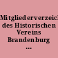 Mitgliederverzeichnis des Historischen Vereins Brandenburg (Havel) e.V.