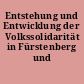 Entstehung und Entwicklung der Volkssolidarität in Fürstenberg und Eisenhüttenstadt
