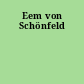 Eem von Schönfeld