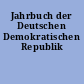 Jahrbuch der Deutschen Demokratischen Republik