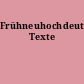 Frühneuhochdeutsche Texte