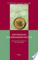 Historische Hilfswissenschaften : Stand und Perspektiven der Forschung
