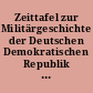 Zeittafel zur Militärgeschichte der Deutschen Demokratischen Republik 1969 bis 1977