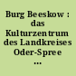 Burg Beeskow : das Kulturzentrum des Landkreises Oder-Spree ; Wiederaufbau 1991-1996