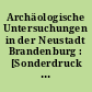 Archäologische Untersuchungen in der Neustadt Brandenburg : [Sonderdruck aus Veröffentlichungen des Brandenburgischen Landesmuseums für Ur- und Frühgeschichte, Band 31/1997]