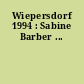 Wiepersdorf 1994 : Sabine Barber ...