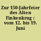 Zur 150-Jahrfeier des Alten Finkenkrug : vom 12. bis 19. Juni 1927
