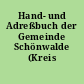 Hand- und Adreßbuch der Gemeinde Schönwalde (Kreis Osthavelland)