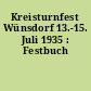Kreisturnfest Wünsdorf 13.-15. Juli 1935 : Festbuch