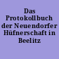 Das Protokollbuch der Neuendorfer Hüfnerschaft in Beelitz