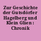 Zur Geschichte der Gutsdörfer Hagelberg und Klein Glien : Chronik