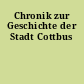 Chronik zur Geschichte der Stadt Cottbus