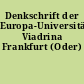 Denkschrift der Europa-Universität Viadrina Frankfurt (Oder)