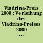 Viadrina-Preis 2000 : Verleihung des Viadrina-Preises 2000 an Adam Michnik am 22. Juli 2000