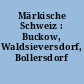 Märkische Schweiz : Buckow, Waldsieversdorf, Bollersdorf