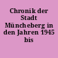 Chronik der Stadt Müncheberg in den Jahren 1945 bis 1989/90