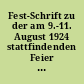 Fest-Schrift zu der am 9.-11. August 1924 stattfindenden Feier des 375-jähr. Bestehens der Schützengilde Sonnewalde