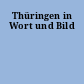 Thüringen in Wort und Bild