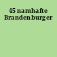 45 namhafte Brandenburger