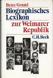 Biographisches Lexikon zur Weimarer Republik