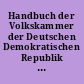 Handbuch der Volkskammer der Deutschen Demokratischen Republik : 3. Wahlperiode