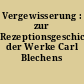 Vergewisserung : zur Rezeptionsgeschichte der Werke Carl Blechens