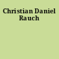 Christian Daniel Rauch