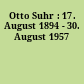 Otto Suhr : 17. August 1894 - 30. August 1957