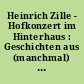 Heinrich Zille - Hofkonzert im Hinterhaus : Geschichten aus (manchmal) gemütlichen Jahren