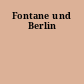 Fontane und Berlin