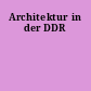 Architektur in der DDR