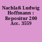 Nachlaß Ludwig Hoffmann : Repositur 200 Acc. 3559