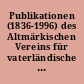 Publikationen (1836-1996) des Altmärkischen Vereins für vaterländische Geschichte zu Salzwedel e. V.