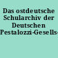 Das ostdeutsche Schularchiv der Deutschen Pestalozzi-Gesellschaft