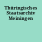 Thüringisches Staatsarchiv Meiningen