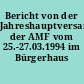 Bericht von der Jahreshauptversammlung der AMF vom 25.-27.03.1994 im Bürgerhaus Eisenach