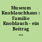 Museum Knoblauchhaus : Familie Knoblauch - ein Beitrag zur Stadtgeschichte Berlins im 19. Jahrhundert