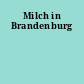 Milch in Brandenburg