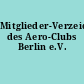 Mitglieder-Verzeichnis des Aero-Clubs Berlin e.V.